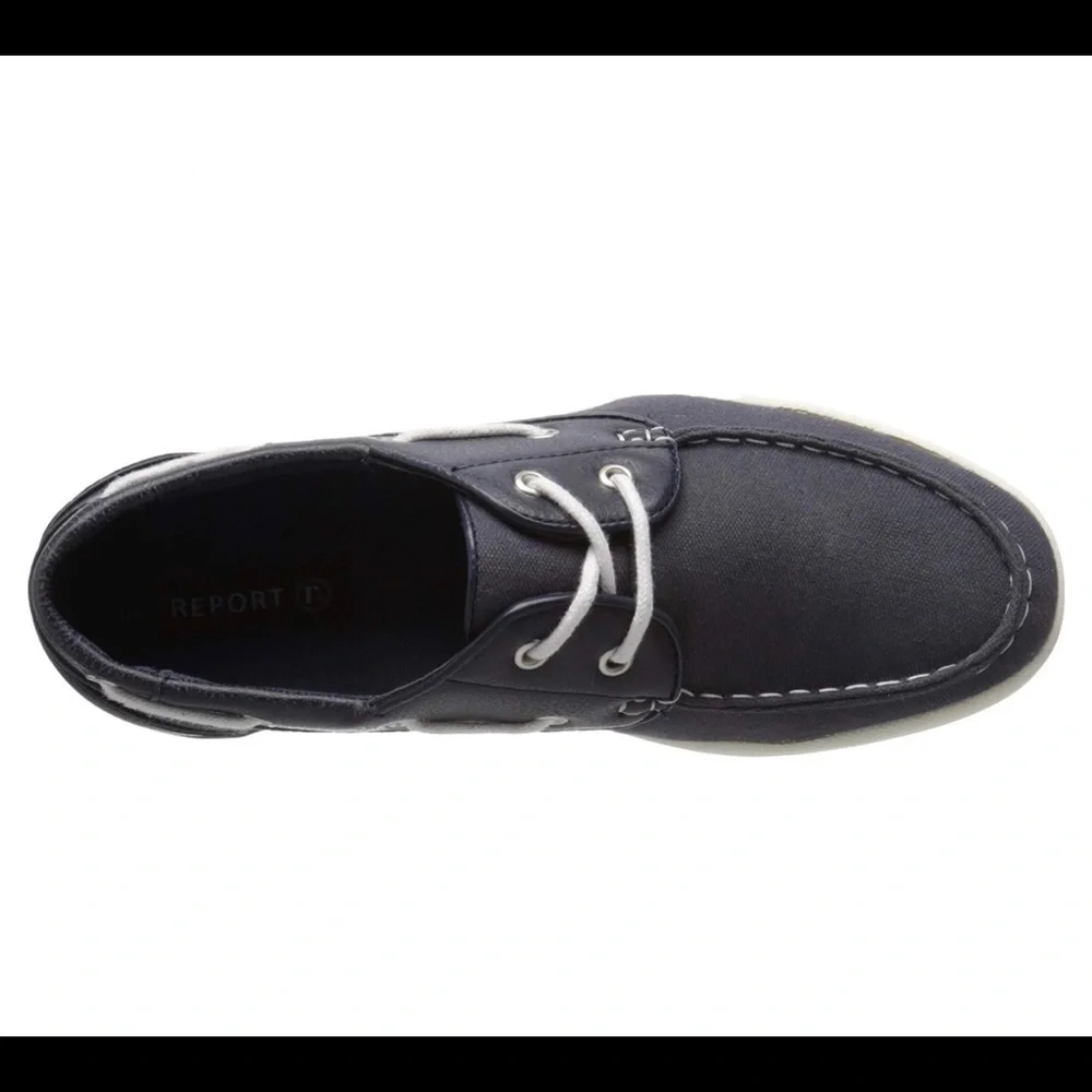 Report Bobbiee Navy Boat Shoe